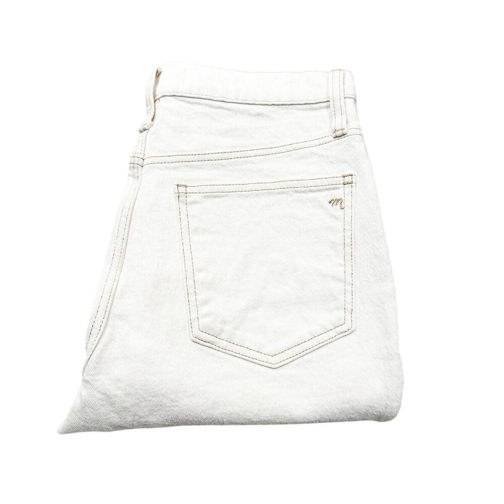 Madewell Slim Demi-Boot Bootcut Denim Jeans Button Fly Cream Size 28